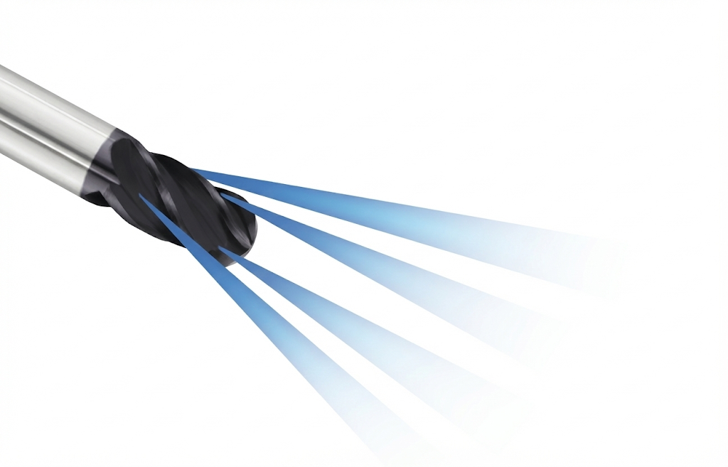 Solid Carbide Coolant-Fed Ball-Nose End Mills